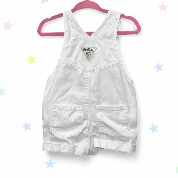 white OshKosh B'gosh overalls - Picture 3 of 3